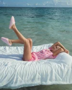Malibu Slippers in Blush Bay